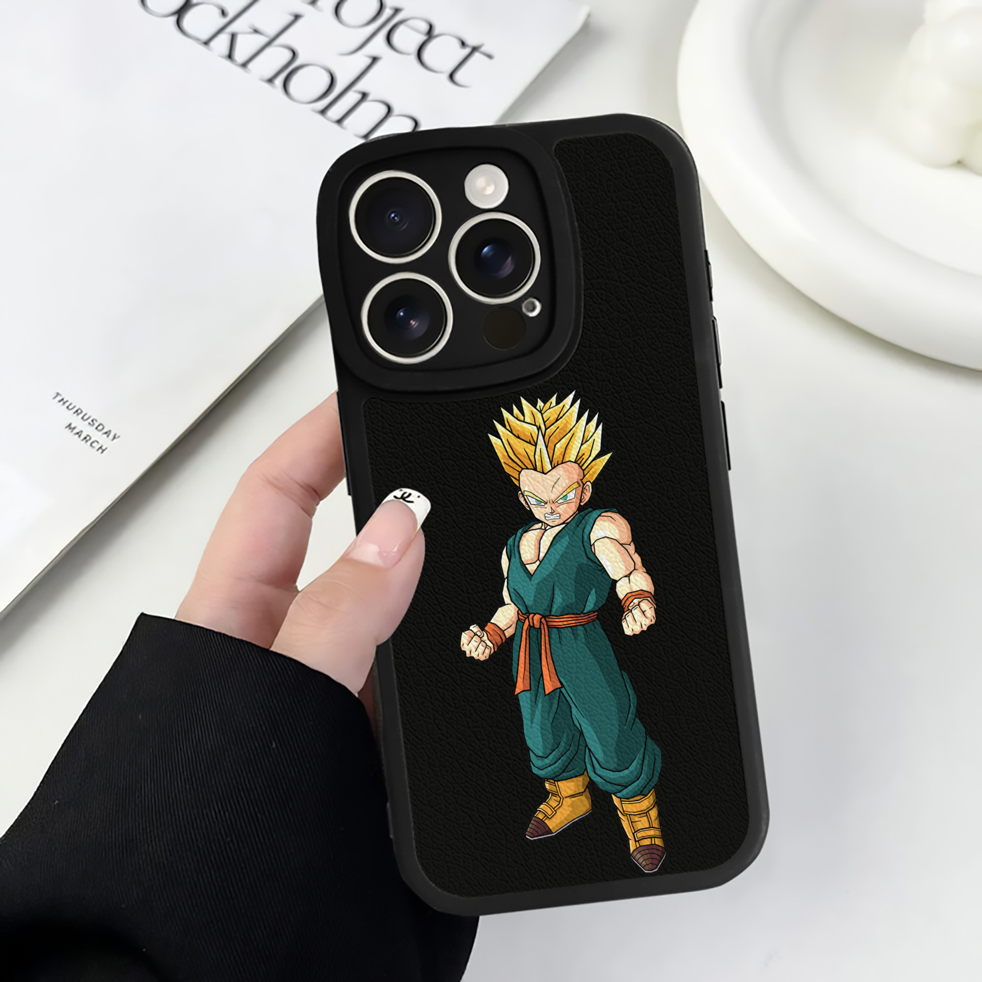 （画像用） ドラゴンボール DRAGON BALL 【iPhone 16シリーズ対応】シリコンスマホケース（レザー調） 材質：シリコン